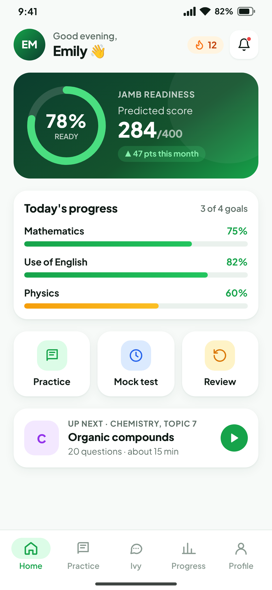 iSharp Home screen